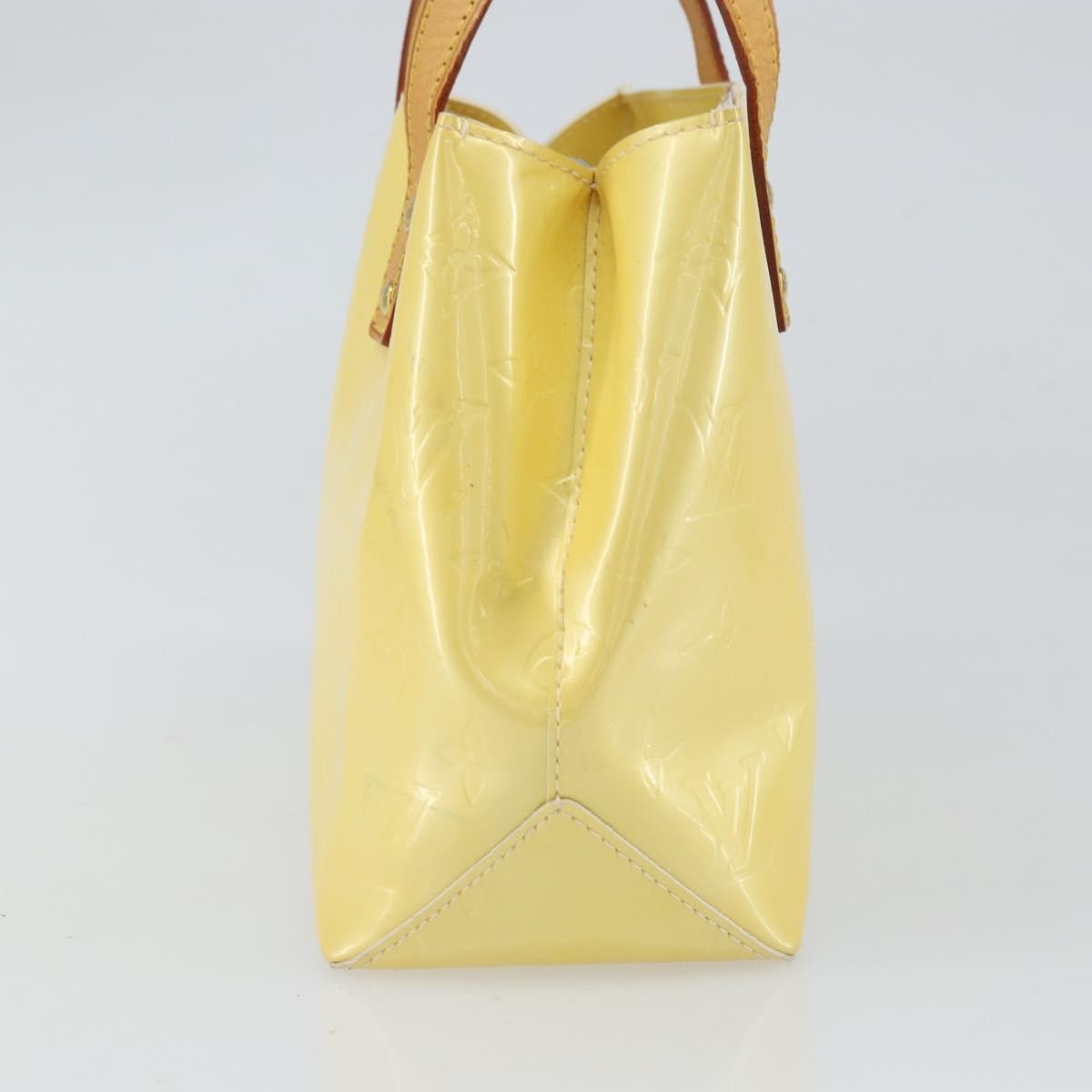 Louis Vuitton Reade Monogram Vernis Yellow Patent_Leather Handbag (Pre-Owned)
