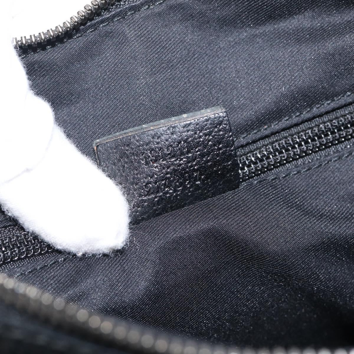 Gucci Shoulder Canvas Black Canvas Shoulder Bag Bag (Pre-Owned)
