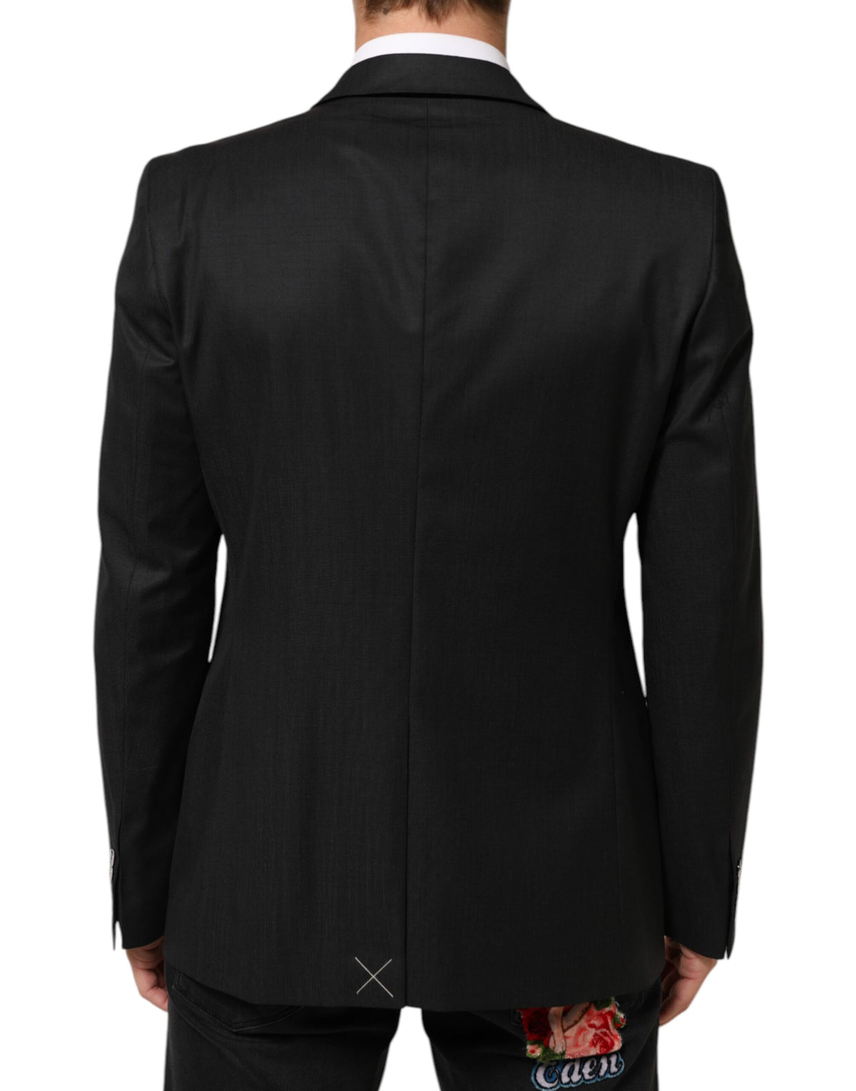 Dolce & Gabbana Dark Gray Single Breasted Men Coat MARTINI Men's Blazer