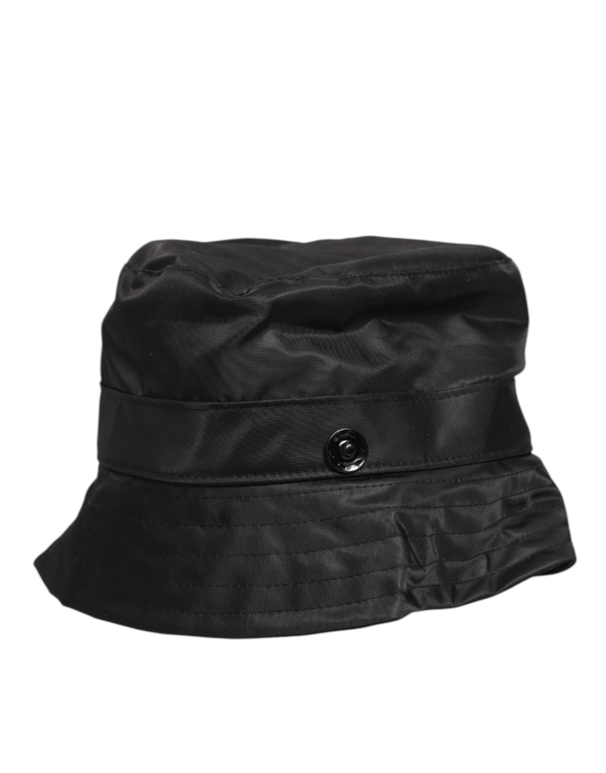 Dolce & Gabbana Black PVC Wide Brim Men Bucket Capello Men's Hat