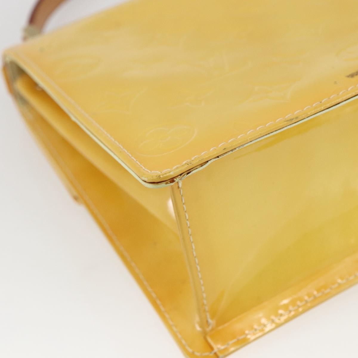 Louis Vuitton Spring Street Nm Patent Leather Yellow Patent_Leather Handbag (Pre-Owned)