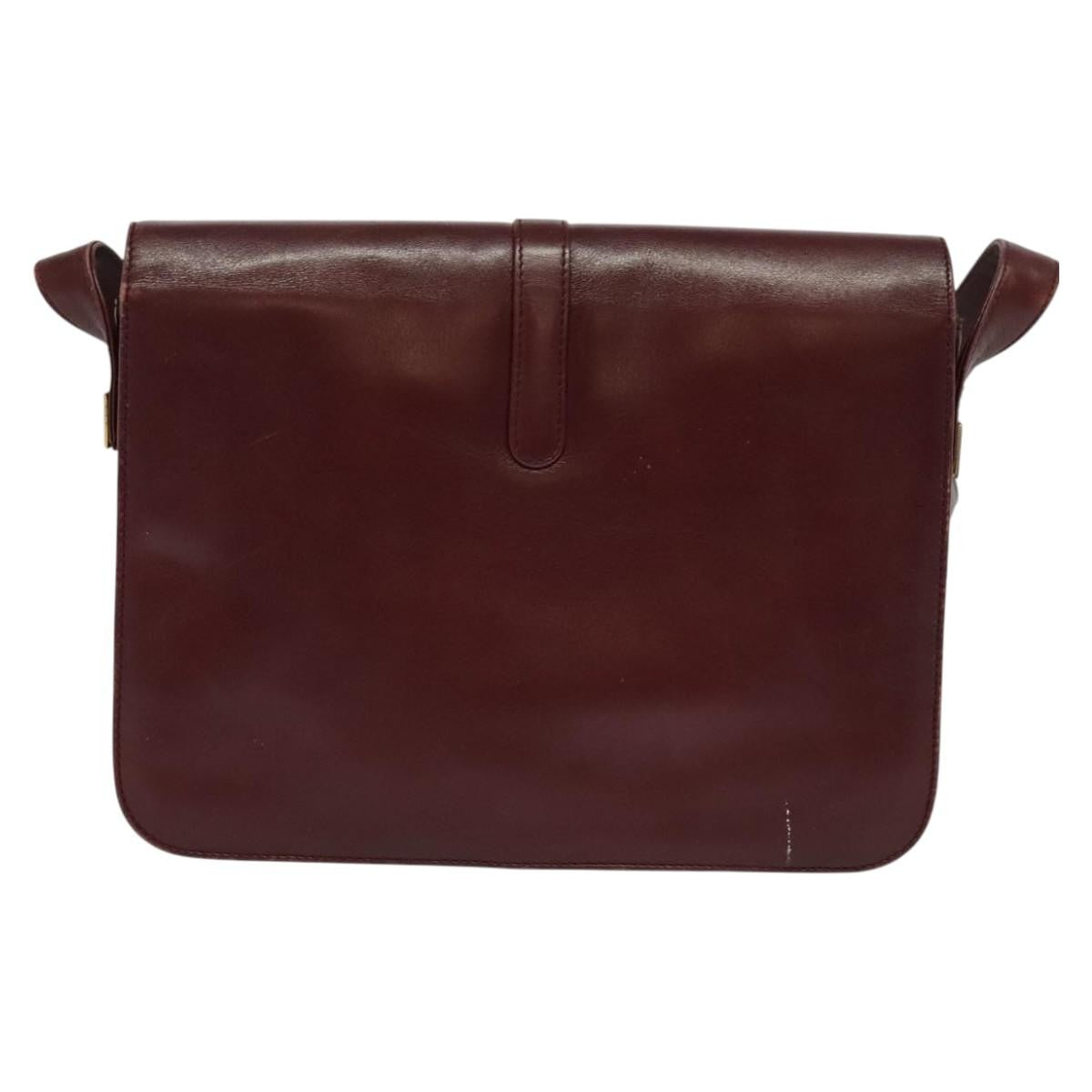 Givenchy Vintage 4G Leather Burgundy Leather Shoulder Bag Bag (Pre-Owned)