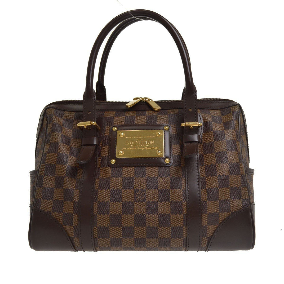 Louis Vuitton Berkeley Damier Brown Canvas Handbag (Pre-Owned)