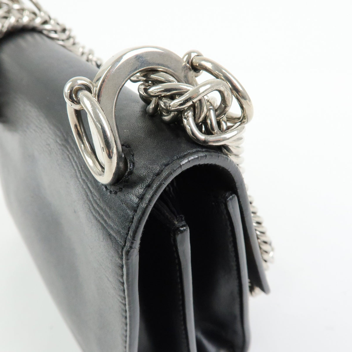 Fendi Kan I Leather Black Leather Shoulder Bag Bag (Pre-Owned)
