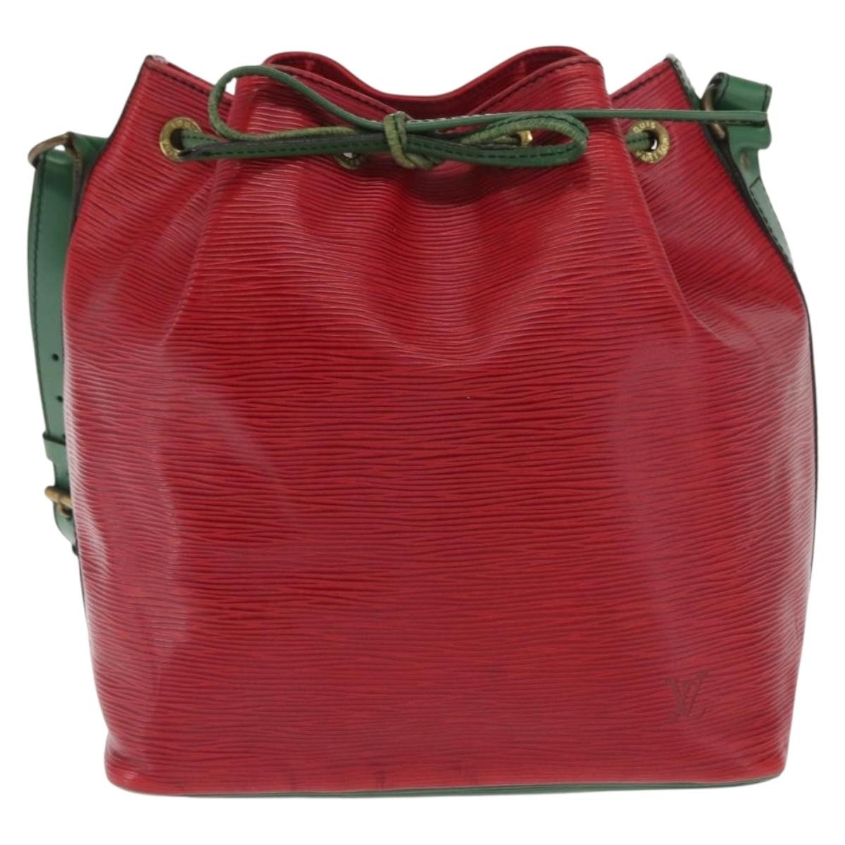 Louis Vuitton Bicolor Petit Noe Epi Leather Green Leather Shoulder Bag Bag (Pre-Owned)