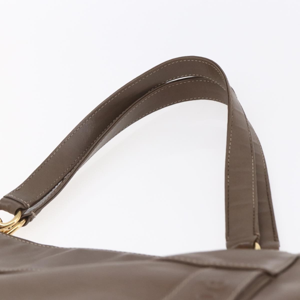 Chloe Eden Leather Brown Leather Tote Bag Bag (Pre-Owned)