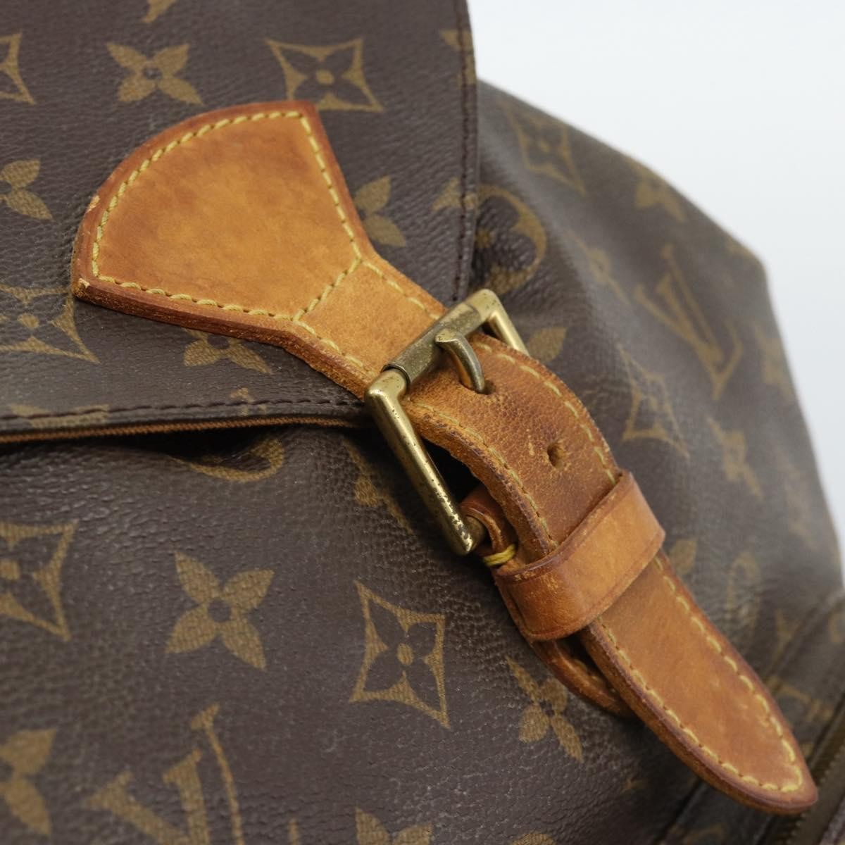 Louis Vuitton Vintage Montsouris Monogram Canvas Brown Canvas Backpack Bag (Pre-Owned)