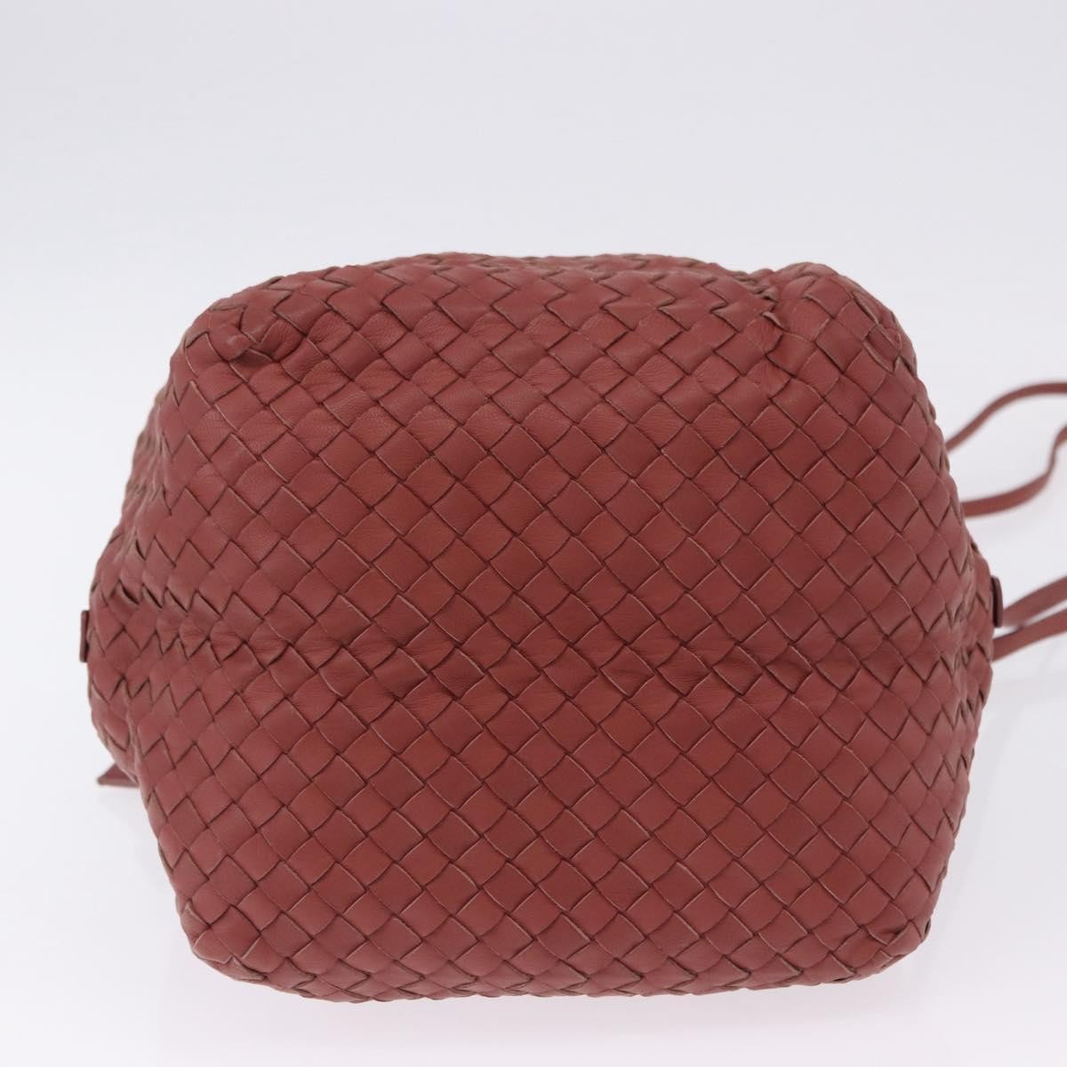 Bottega Veneta Zip Cube Messenger Intrecciato Nappa Brown Leather Shoulder Bag Bag (Pre-Owned)