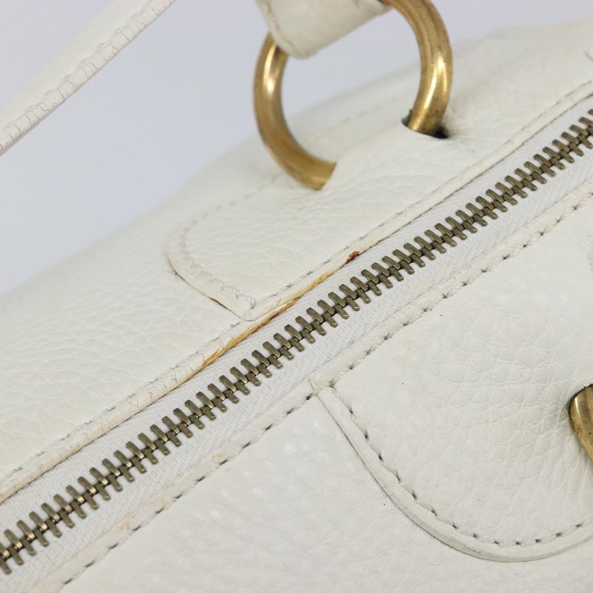 Celine Handbag Leather White Leather Handbag (Pre-Owned)