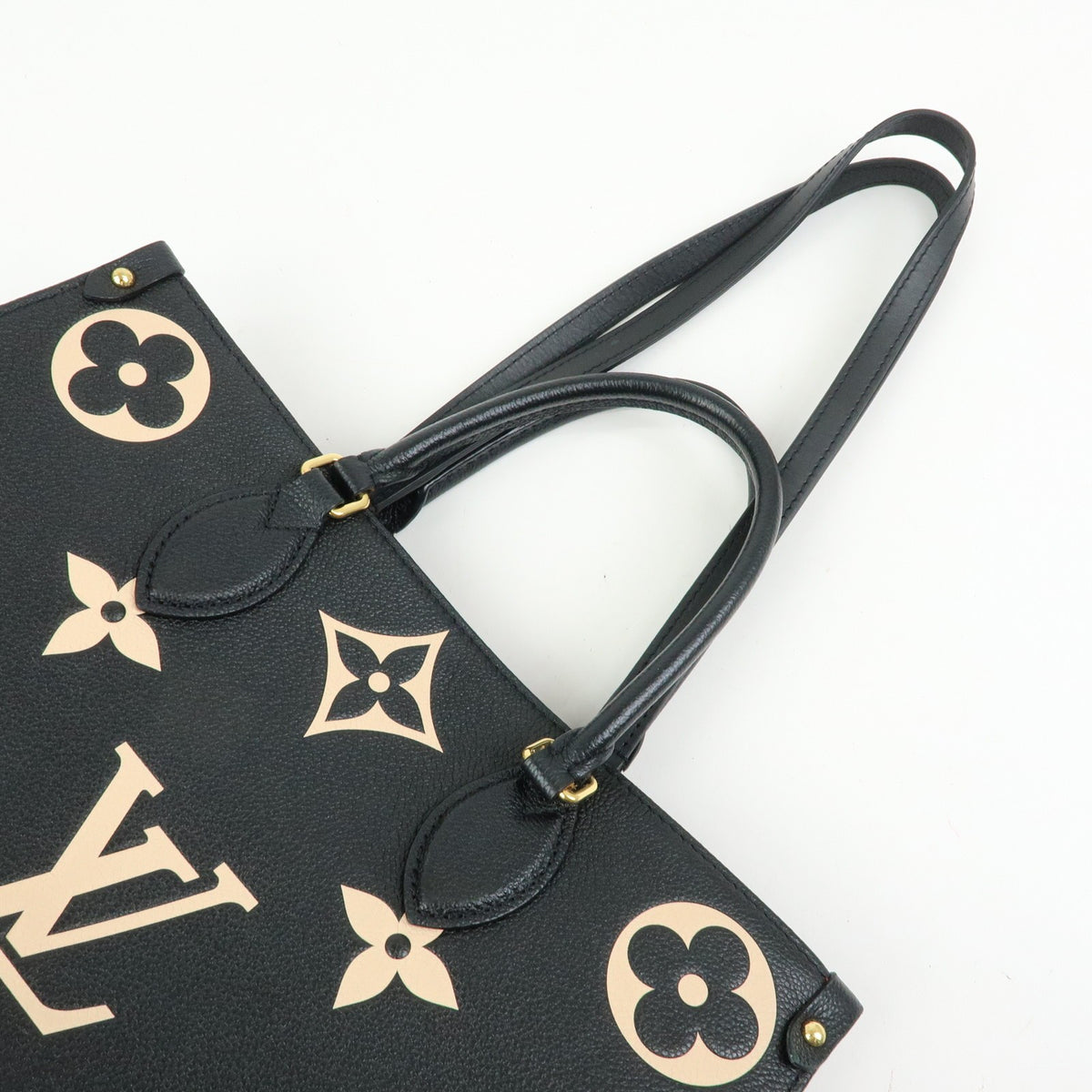 Louis Vuitton Onthego Bicolor Monogram Empreinte Giant Black Leather Tote Bag Bag (Pre-Owned)