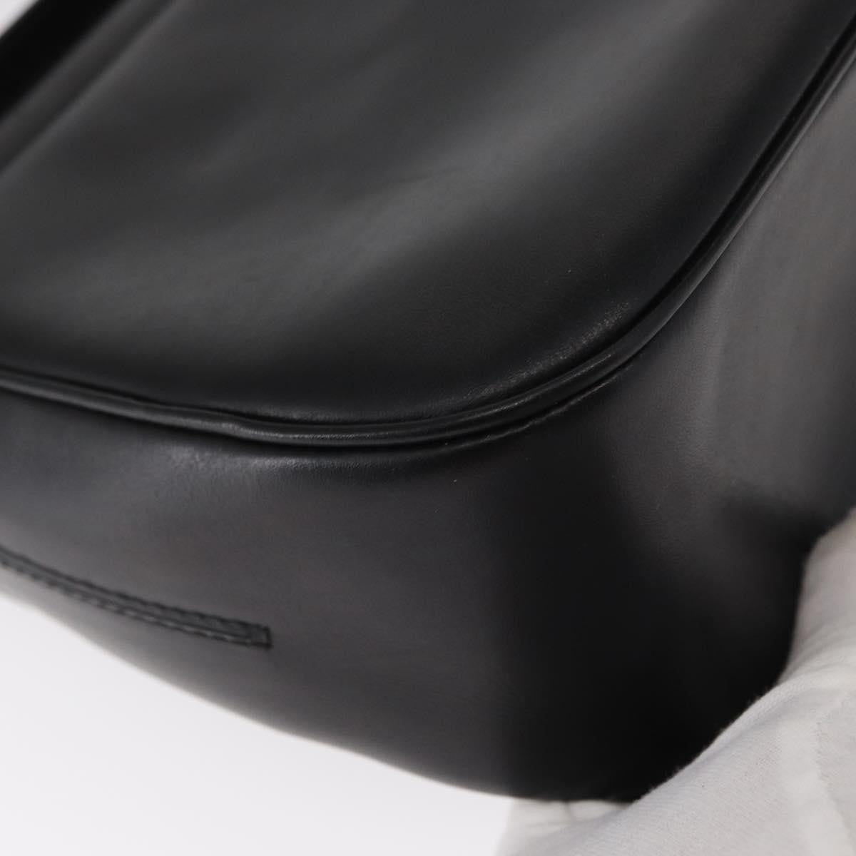 Salvatore Ferragamo Vala Leather Black Leather Shoulder Bag Bag (Pre-Owned)