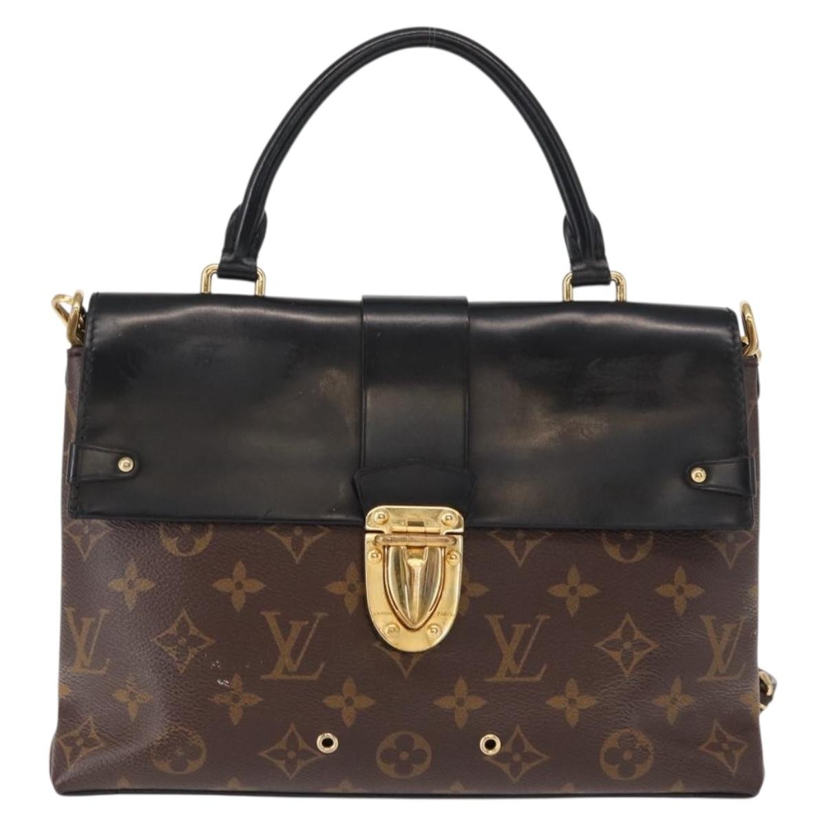 Louis Vuitton One Handle Flap Monogram Canvas And Leather Brown Canvas Handbag (Pre-Owned)