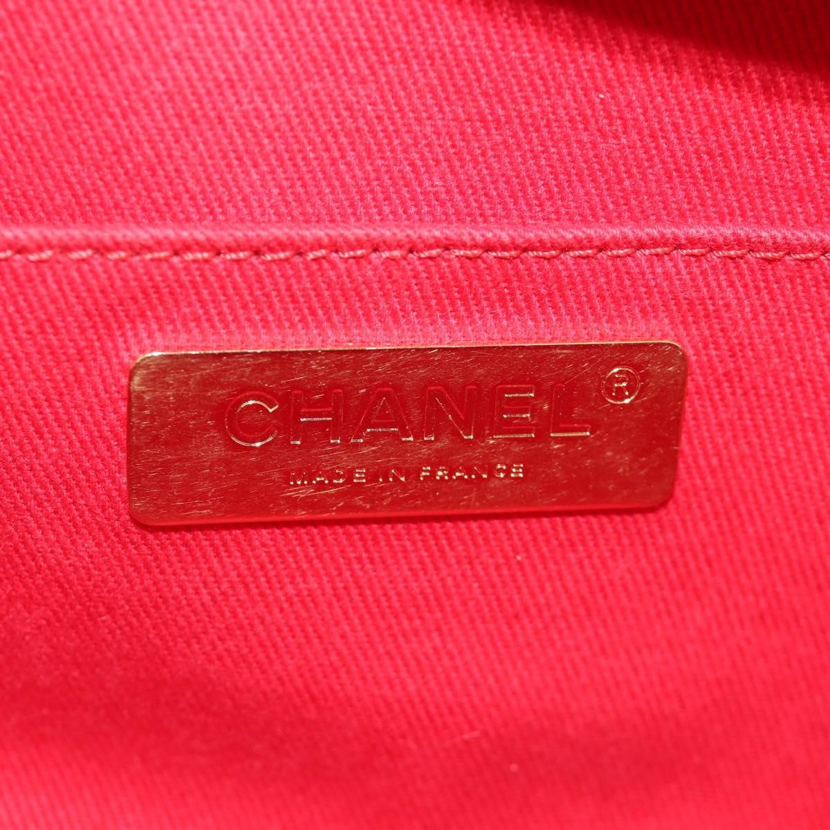 Chanel Chic Affinity Belt Stitched Caviar Red Leather Shoulder Bag Bag (Pre-Owned)