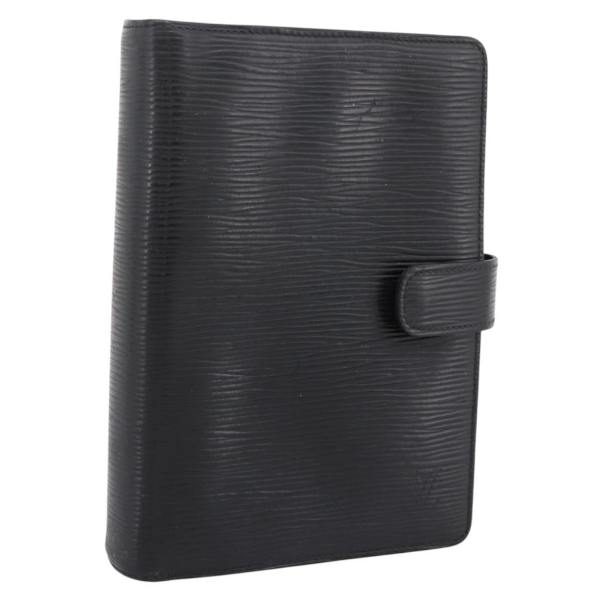 Louis Vuitton Agenda Cover Epi Leather Black Leather Wallets Accessory (Pre-Owned)