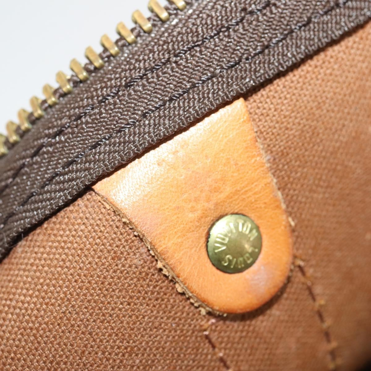 Louis Vuitton Keepall Monogram Canvas Brown Canvas Travel Bag Bag (Pre-Owned)