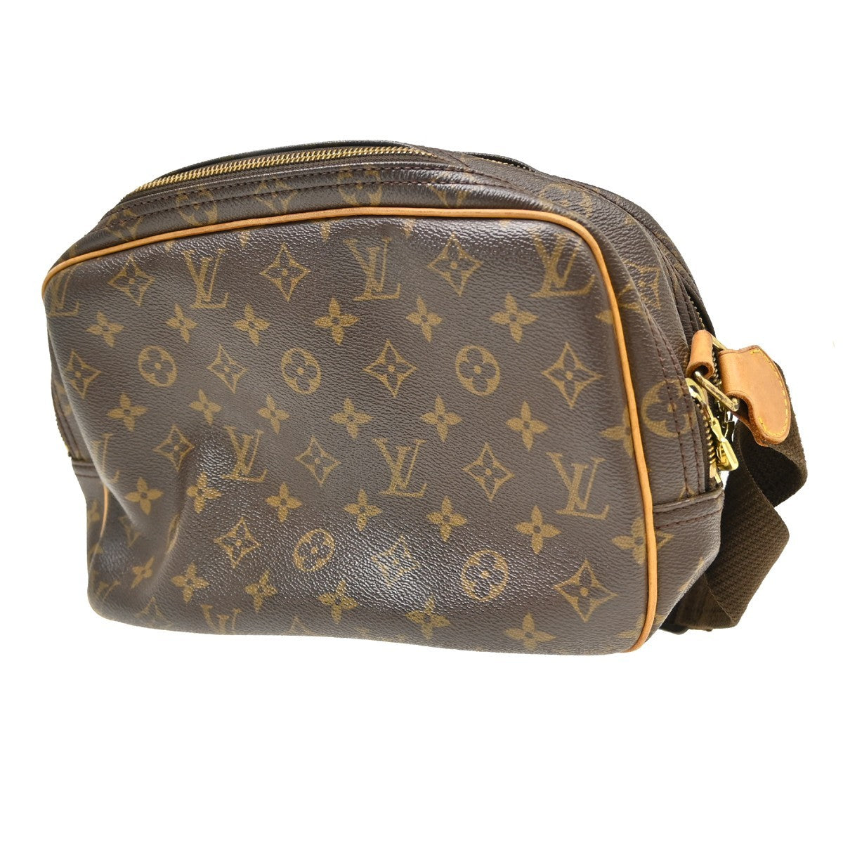 Louis Vuitton Reporter Monogram Canvas Brown Canvas Shoulder Bag Bag (Pre-Owned)