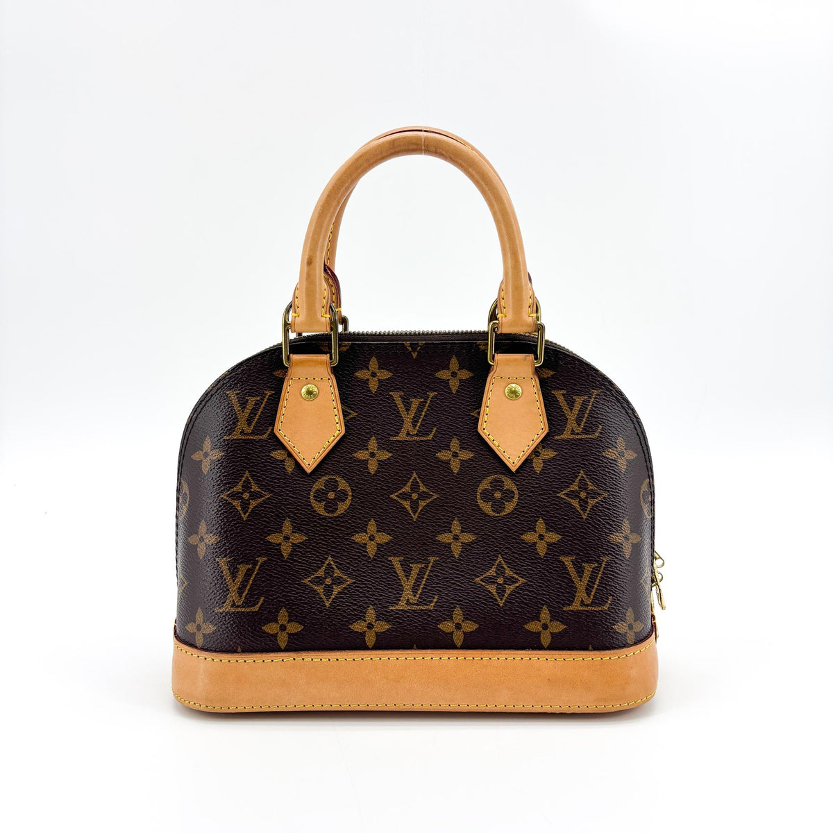 Louis Vuitton Alma Monogram Canvas Brown Canvas Handbag (Pre-Owned)