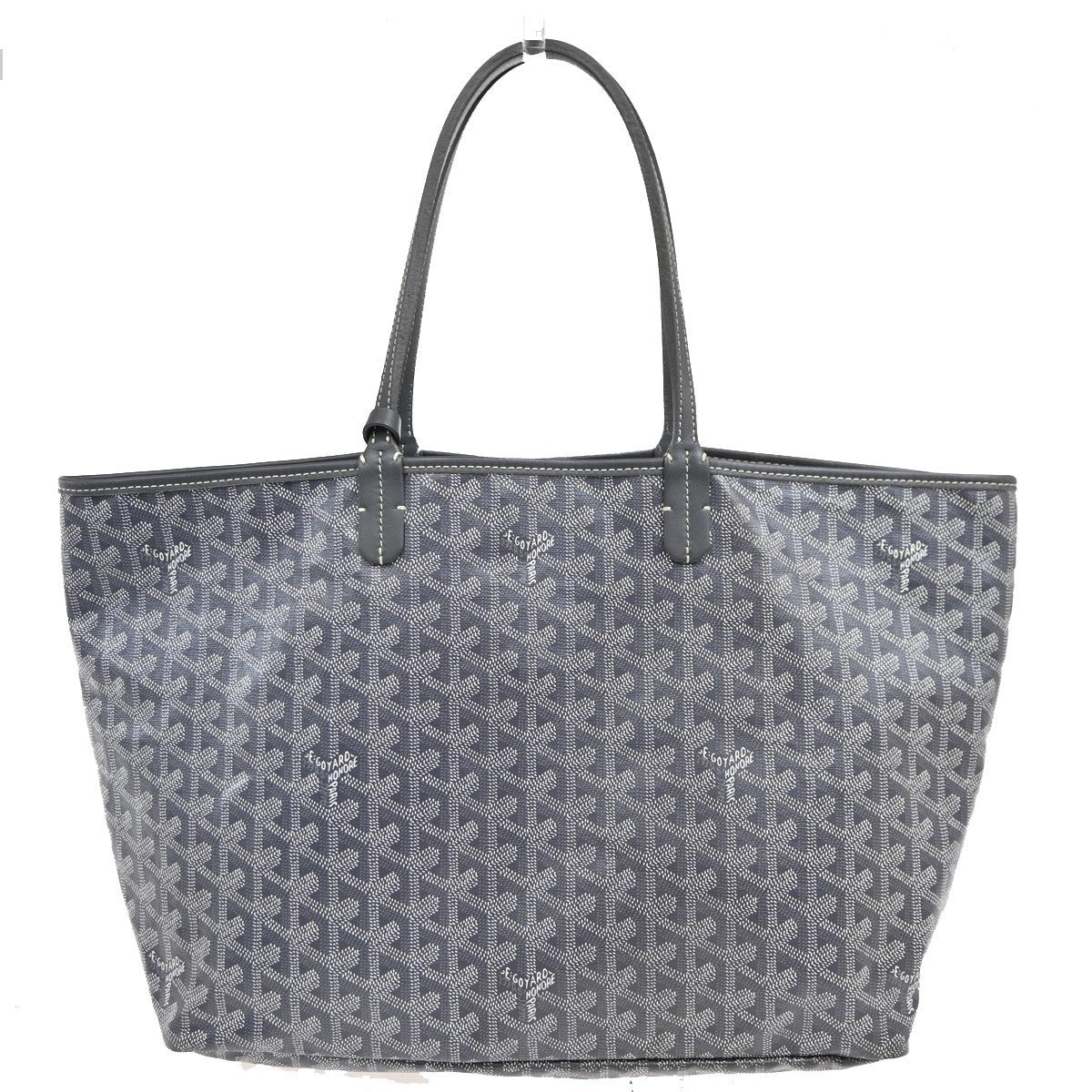 Goyard Saint Louis Coated Canvas Gray Canvas Tote Bag Bag (Pre-Owned)