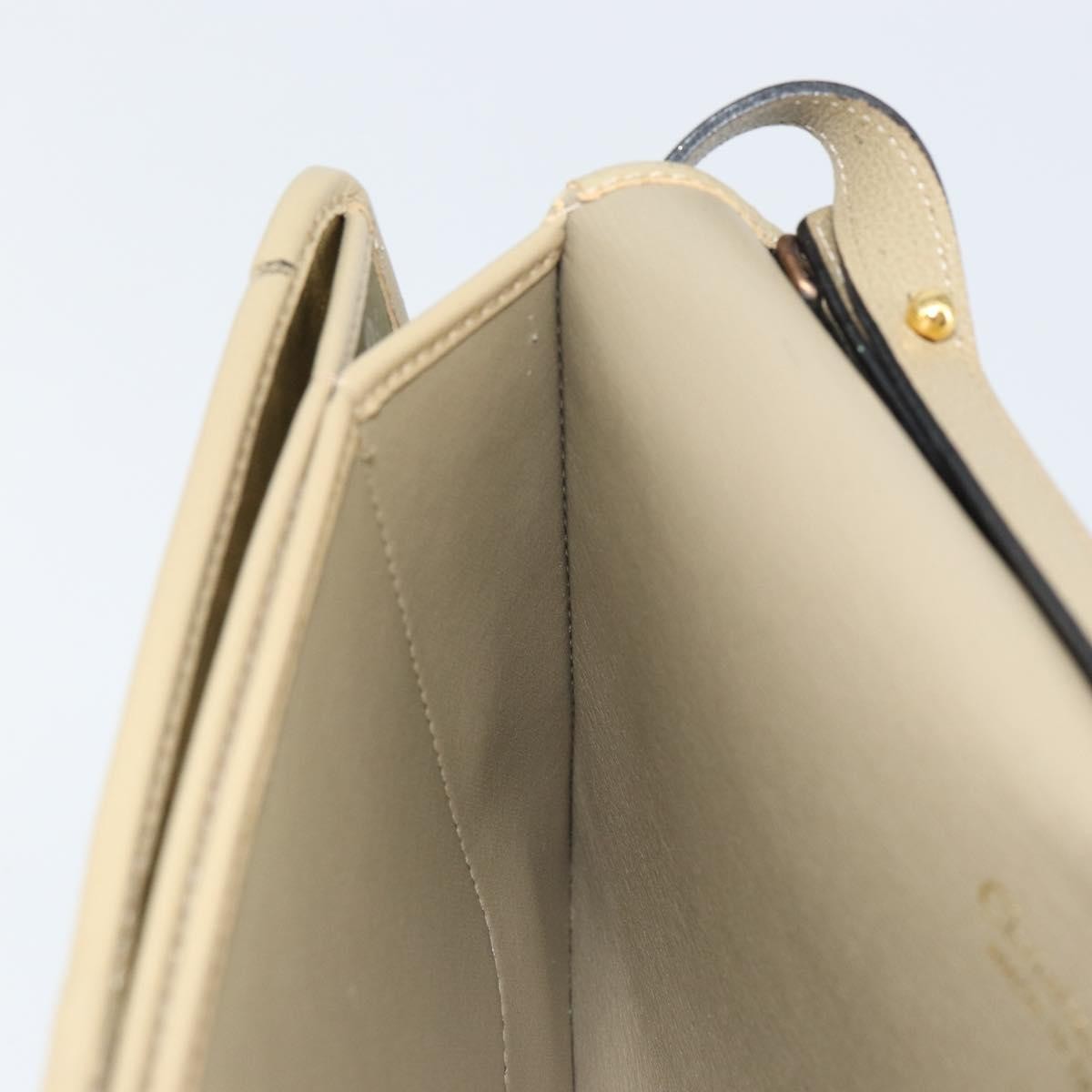Christian Dior Vintage Leather Beige Leather Shoulder Bag Bag (Pre-Owned)