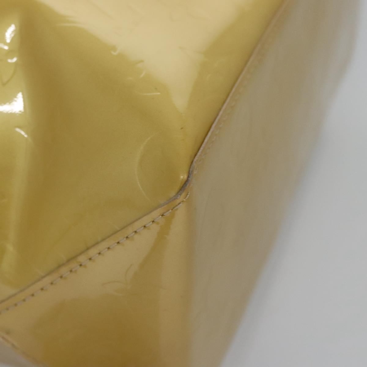 Louis Vuitton Reade Monogram Vernis Beige Patent_Leather Handbag (Pre-Owned)
