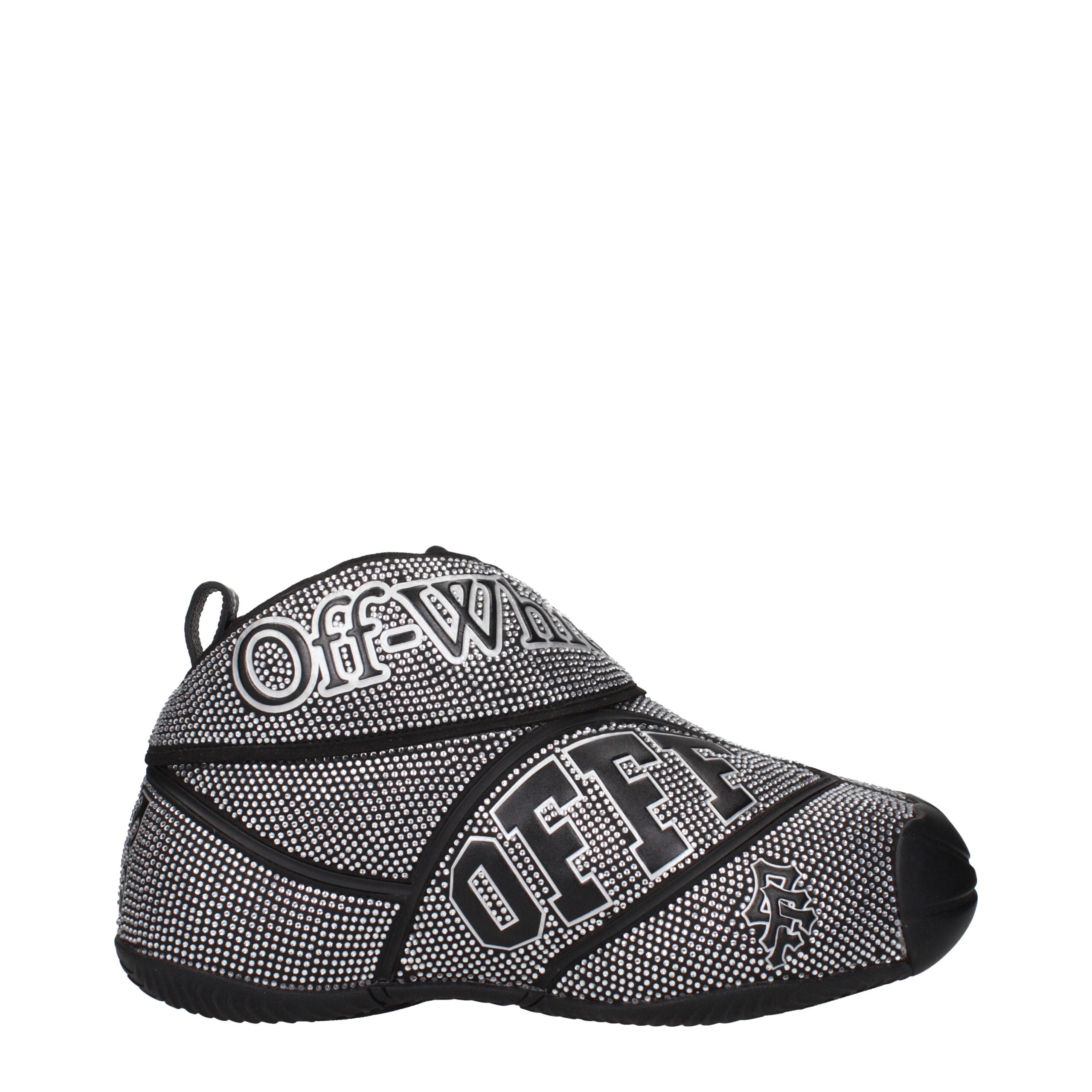 Off-White Black Cotton Men's Sneakers