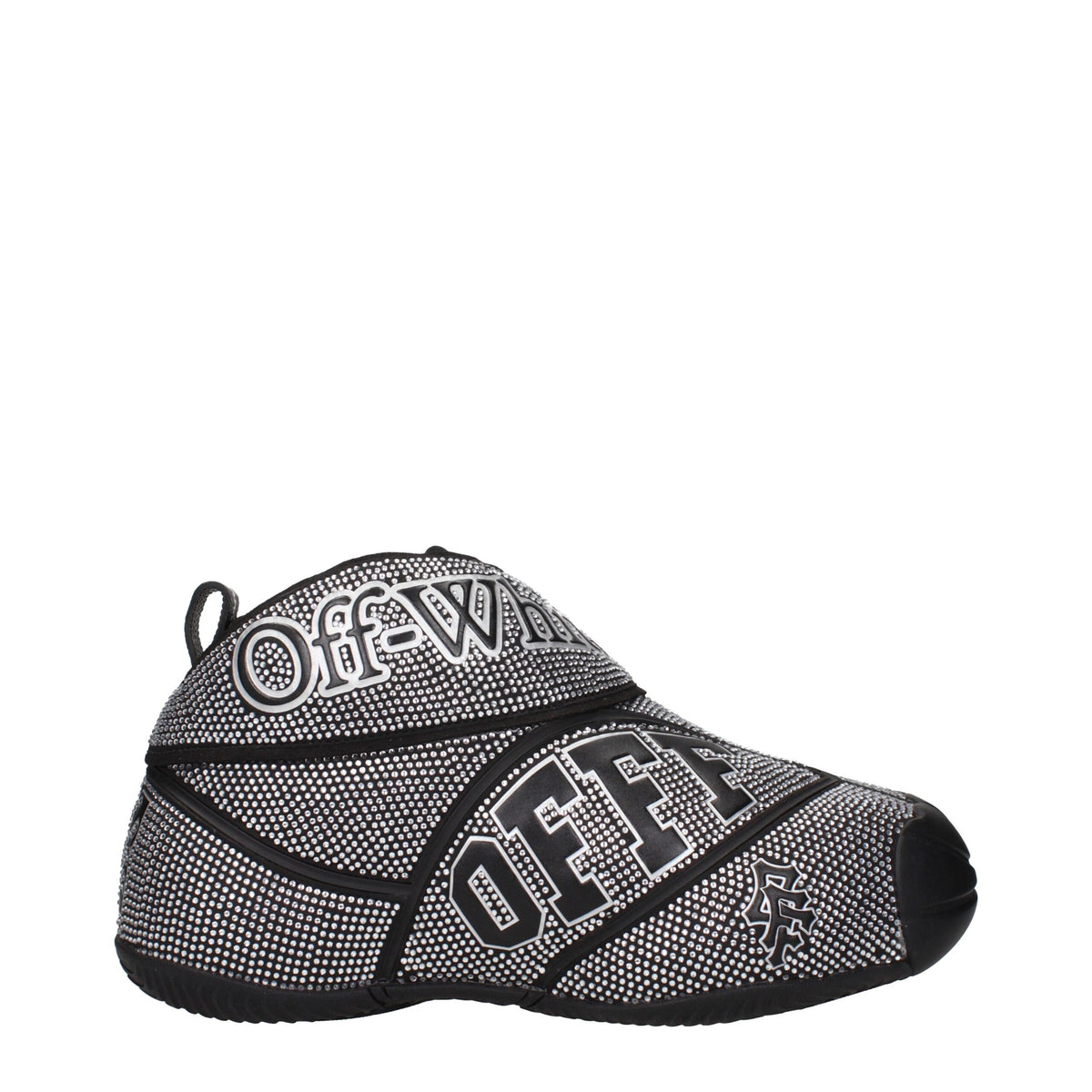 Off-White Black Cotton Men's Sneakers