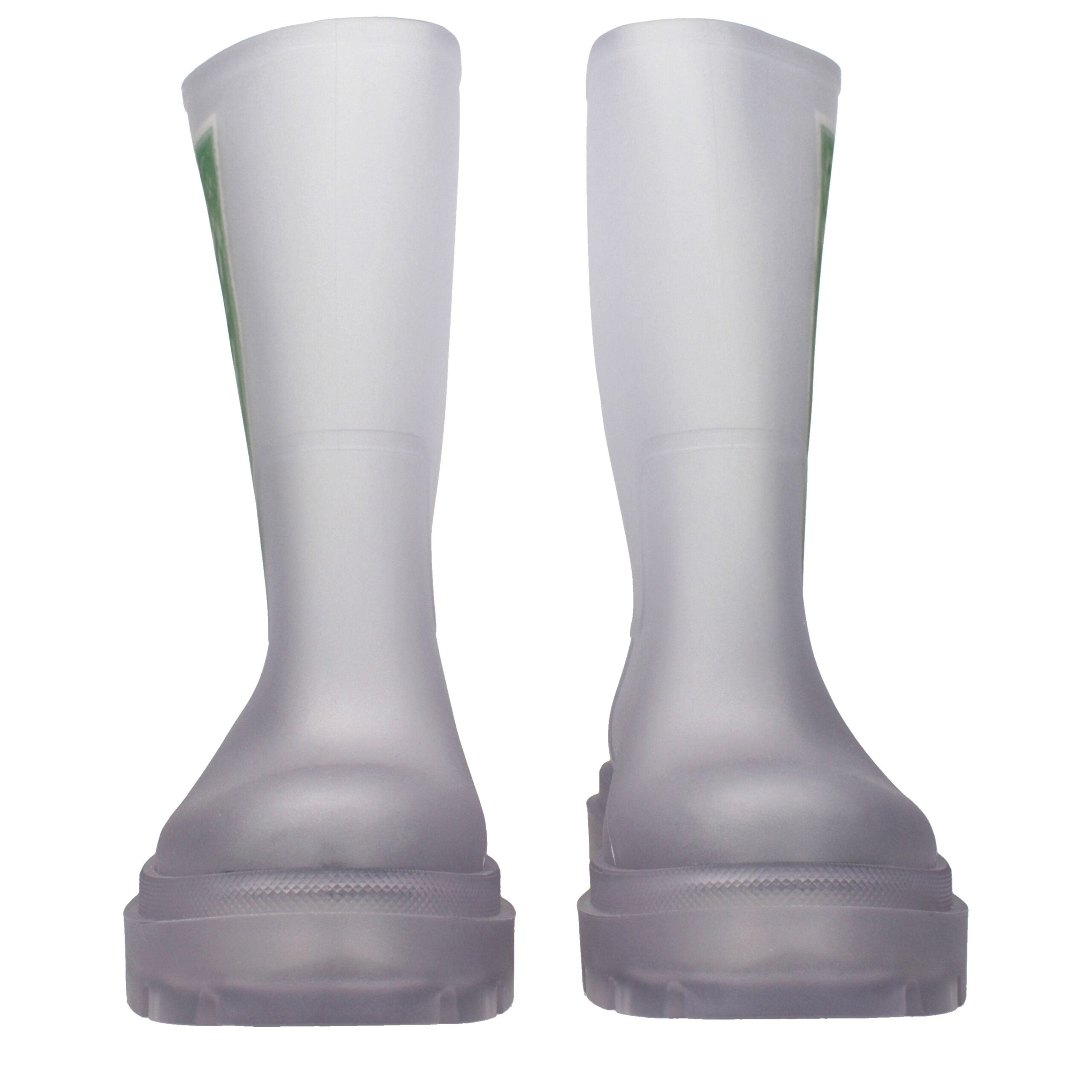 Off-White Transparent Pvc Ankle Men's Boots