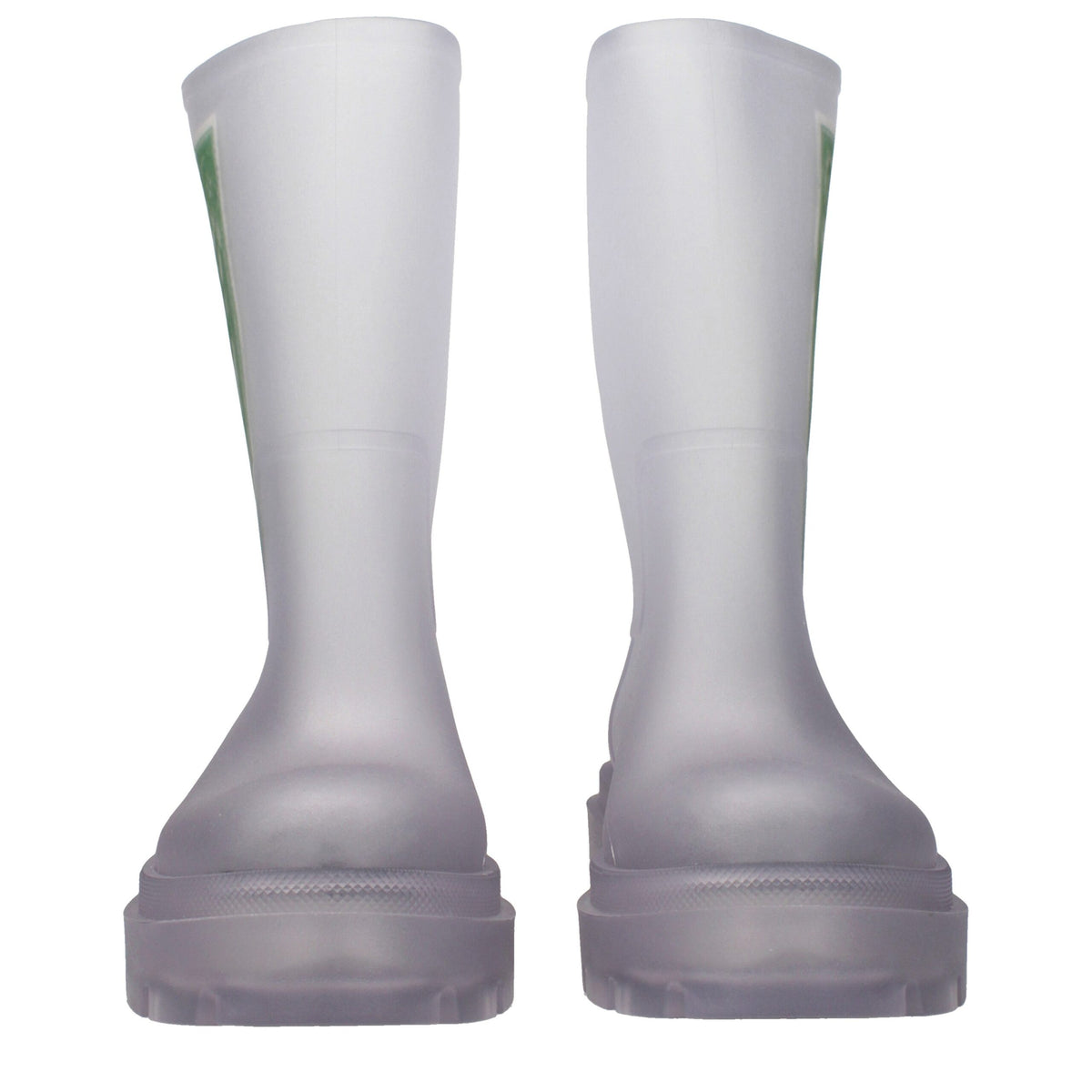 Off-White Transparent Pvc Ankle Men's Boots