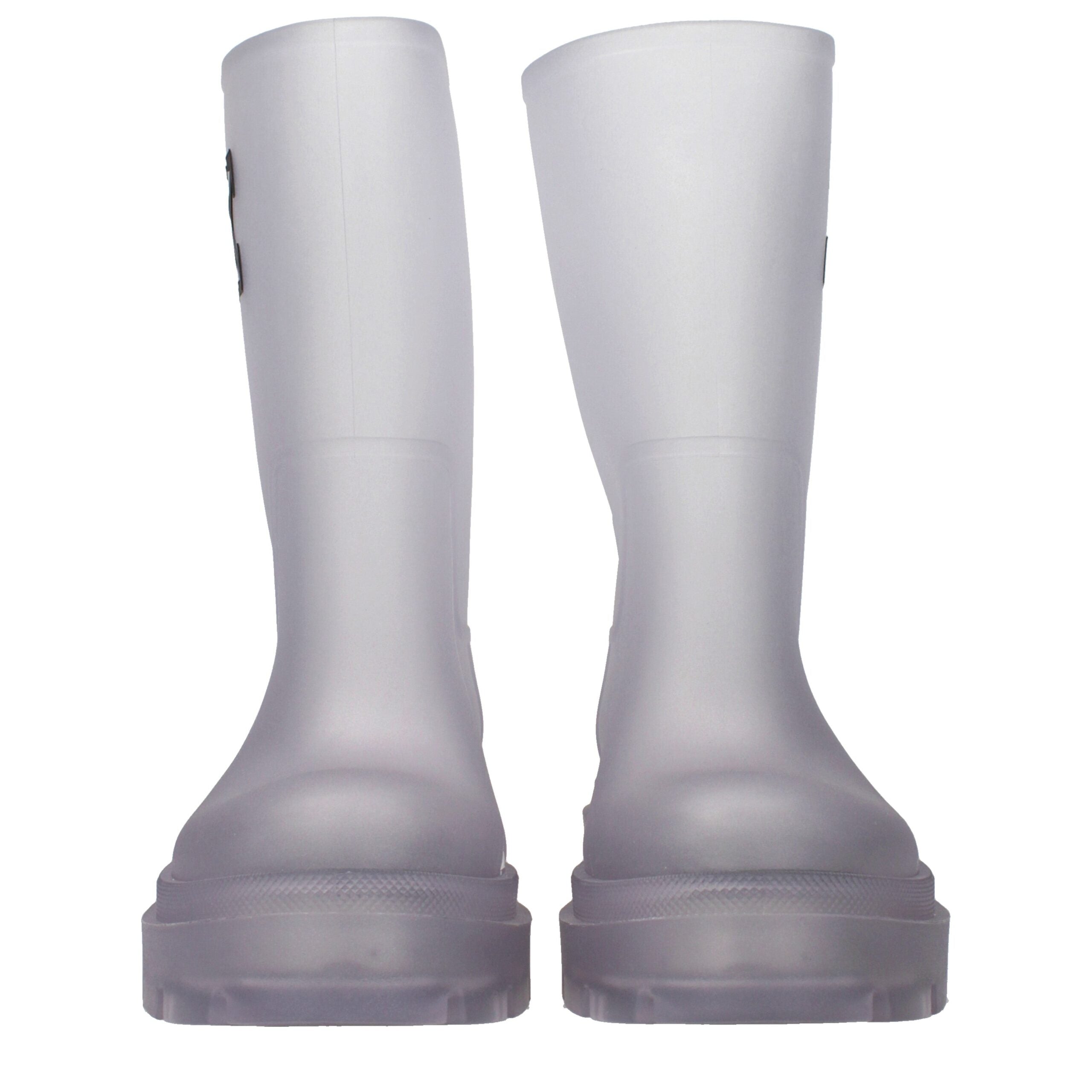 Off-White Transparent Pvc Ankle Women's Boots