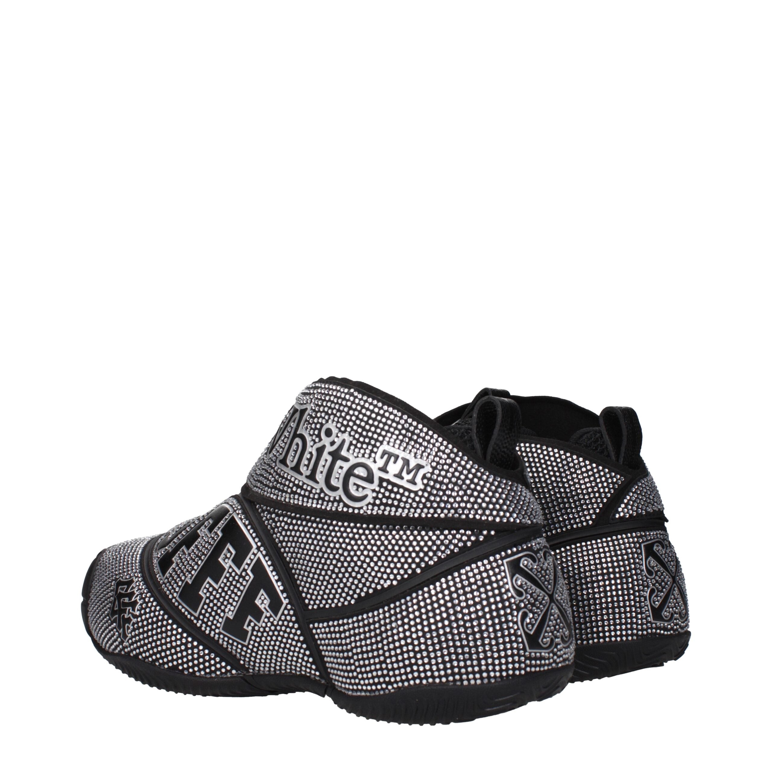 Off-White Black Cotton Men's Sneakers