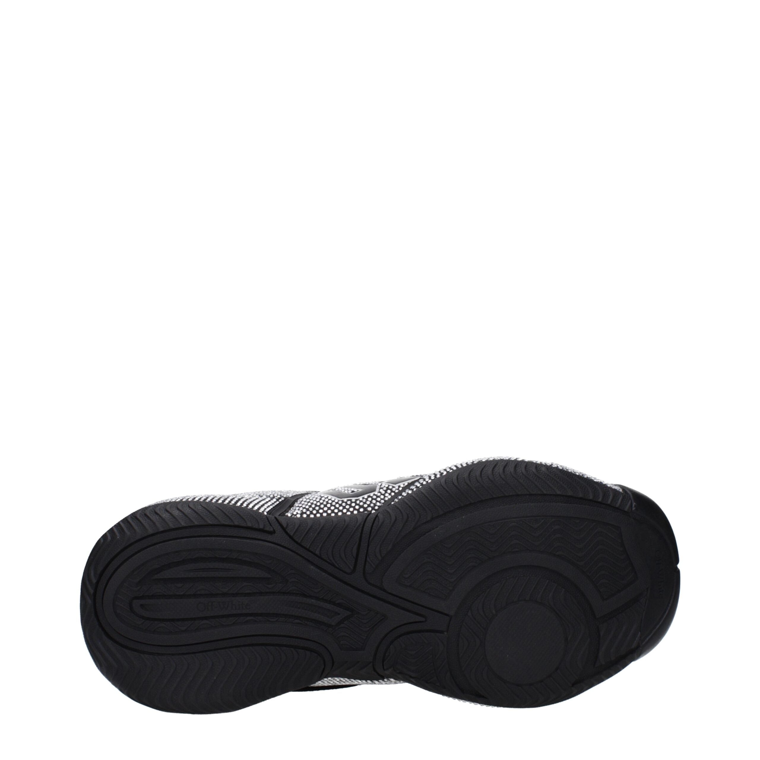 Off-White Black Cotton Men's Sneakers