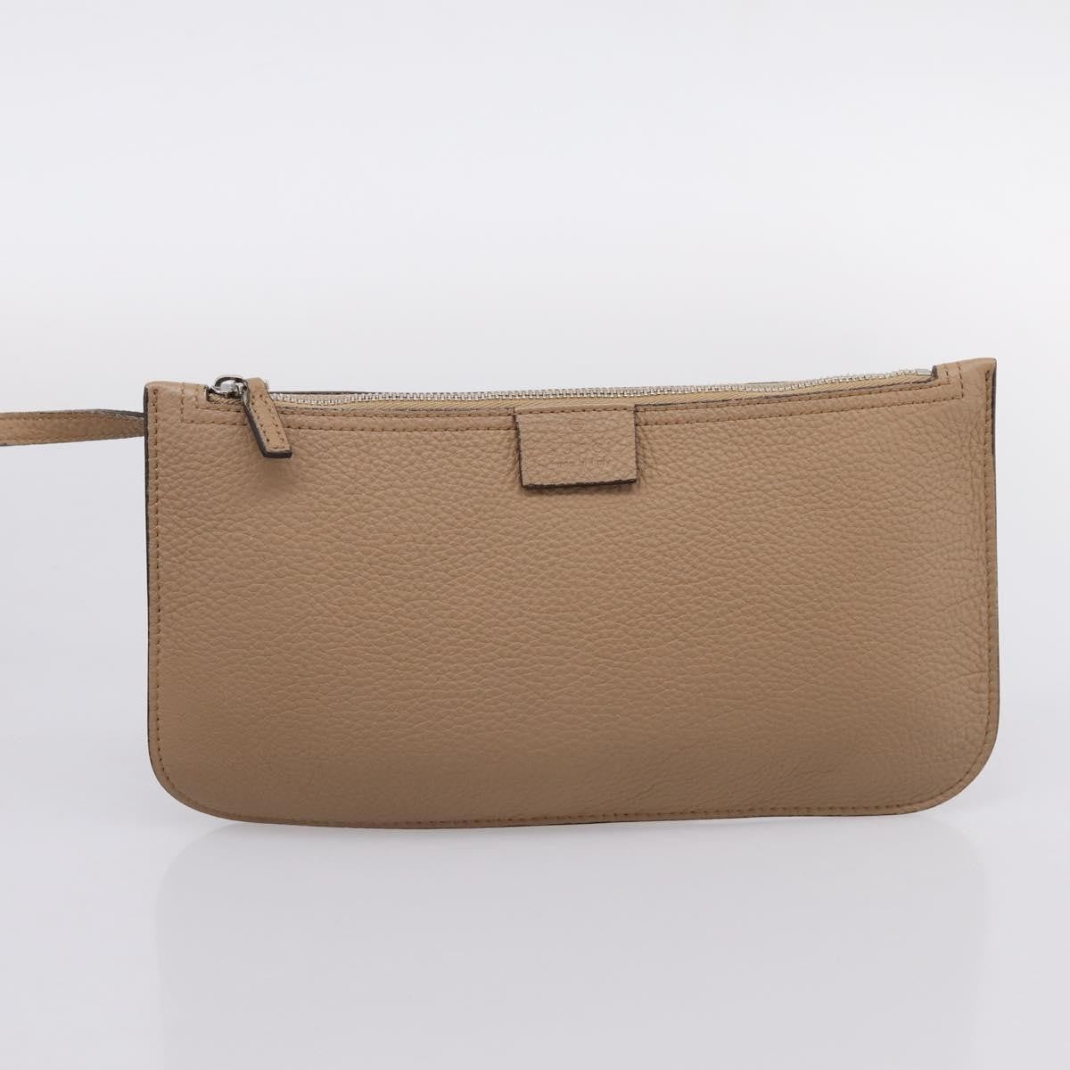 Gucci Jackie Soft Hobo Leather Beige Leather Shoulder Bag Bag (Pre-Owned)