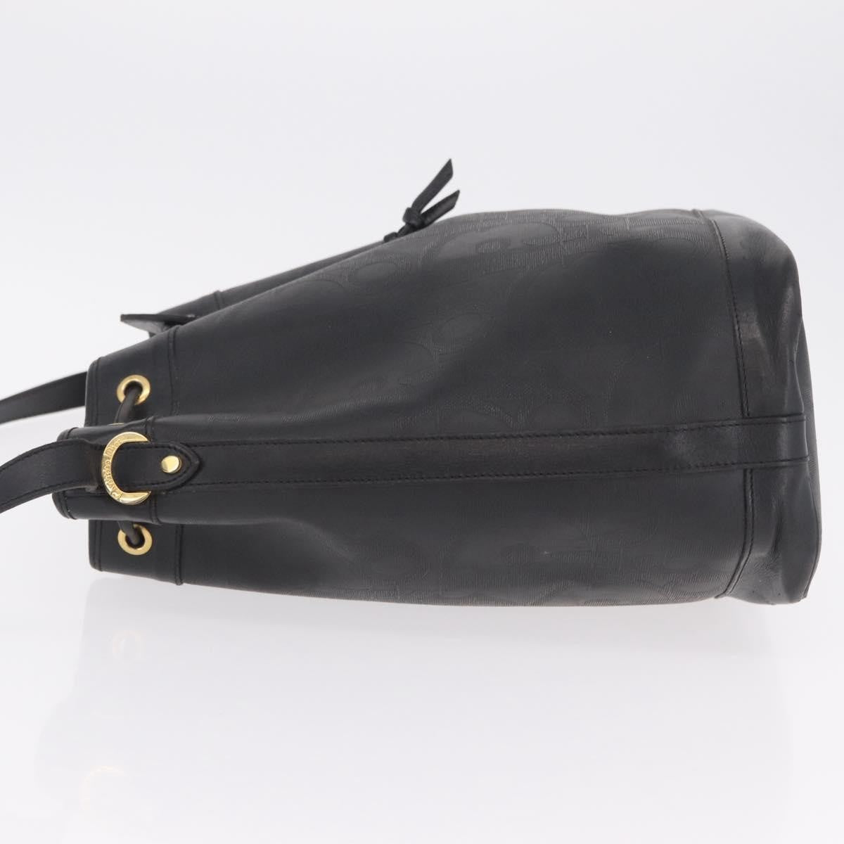 Christian Dior Trotter Shoulder Canvas Black Canvas Handbag (Pre-Owned)