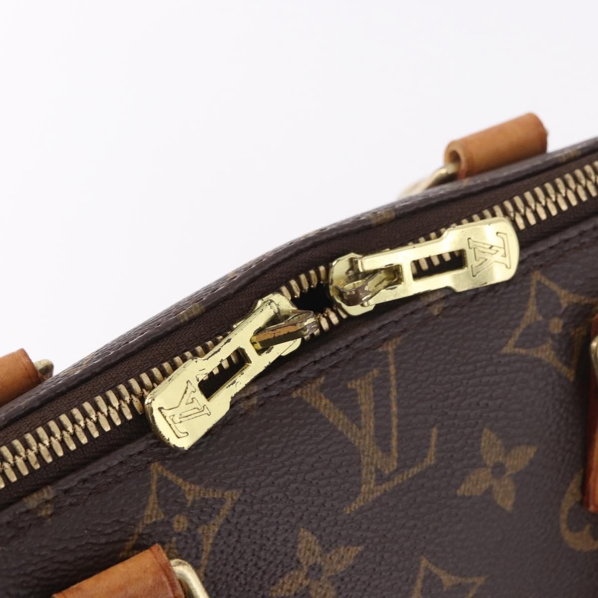 Louis Vuitton Vintage Alma Monogram Canvas Brown Canvas Handbag (Pre-Owned)