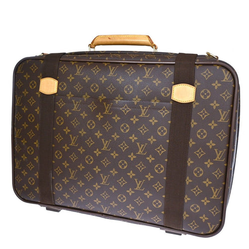 Louis Vuitton Satellite Brown Canvas Handbag (Pre-Owned)