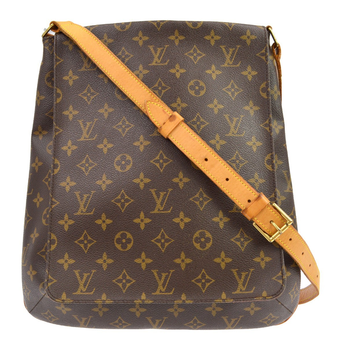 Louis Vuitton Musette Monogram Canvas Brown Canvas Shoulder Bag Bag (Pre-Owned)