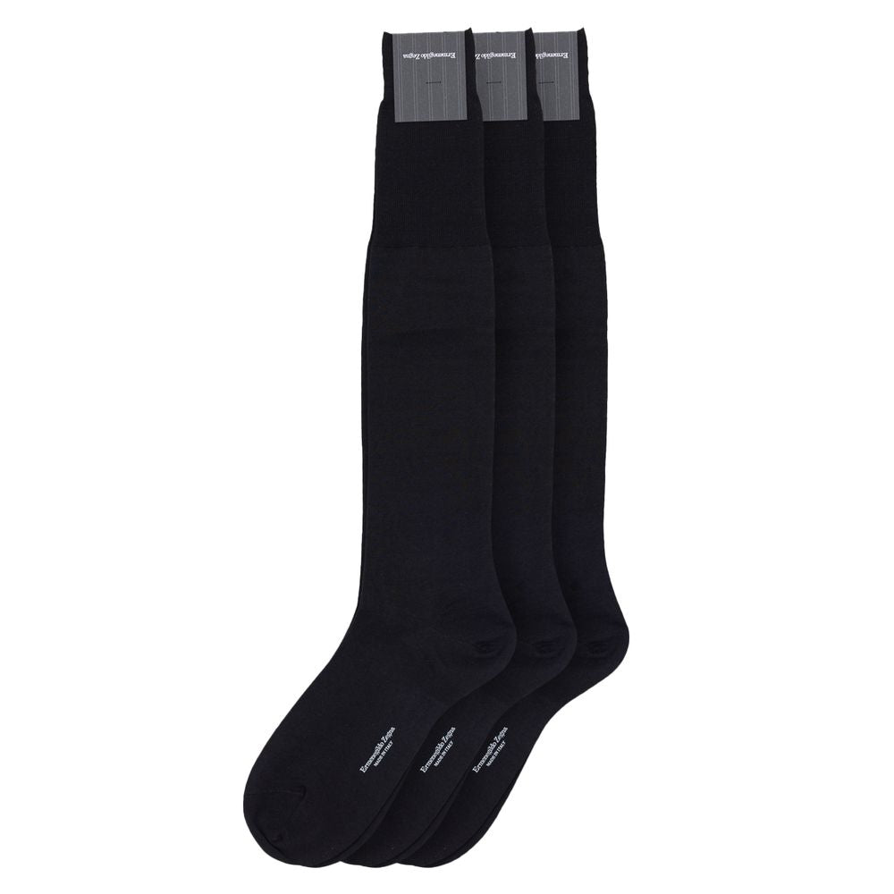 ZEGNA Black Wool Men's Socks