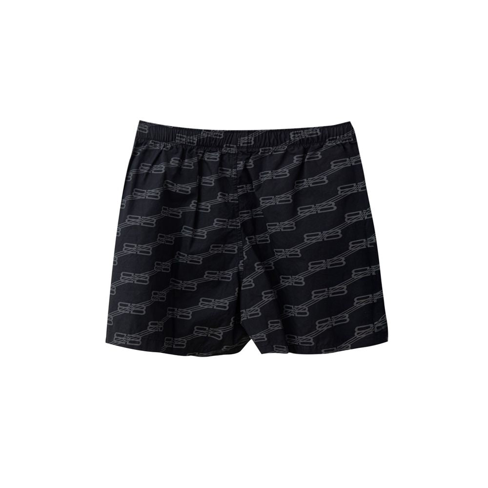 Balenciaga Black Cotton Bermuda Women's Shorts