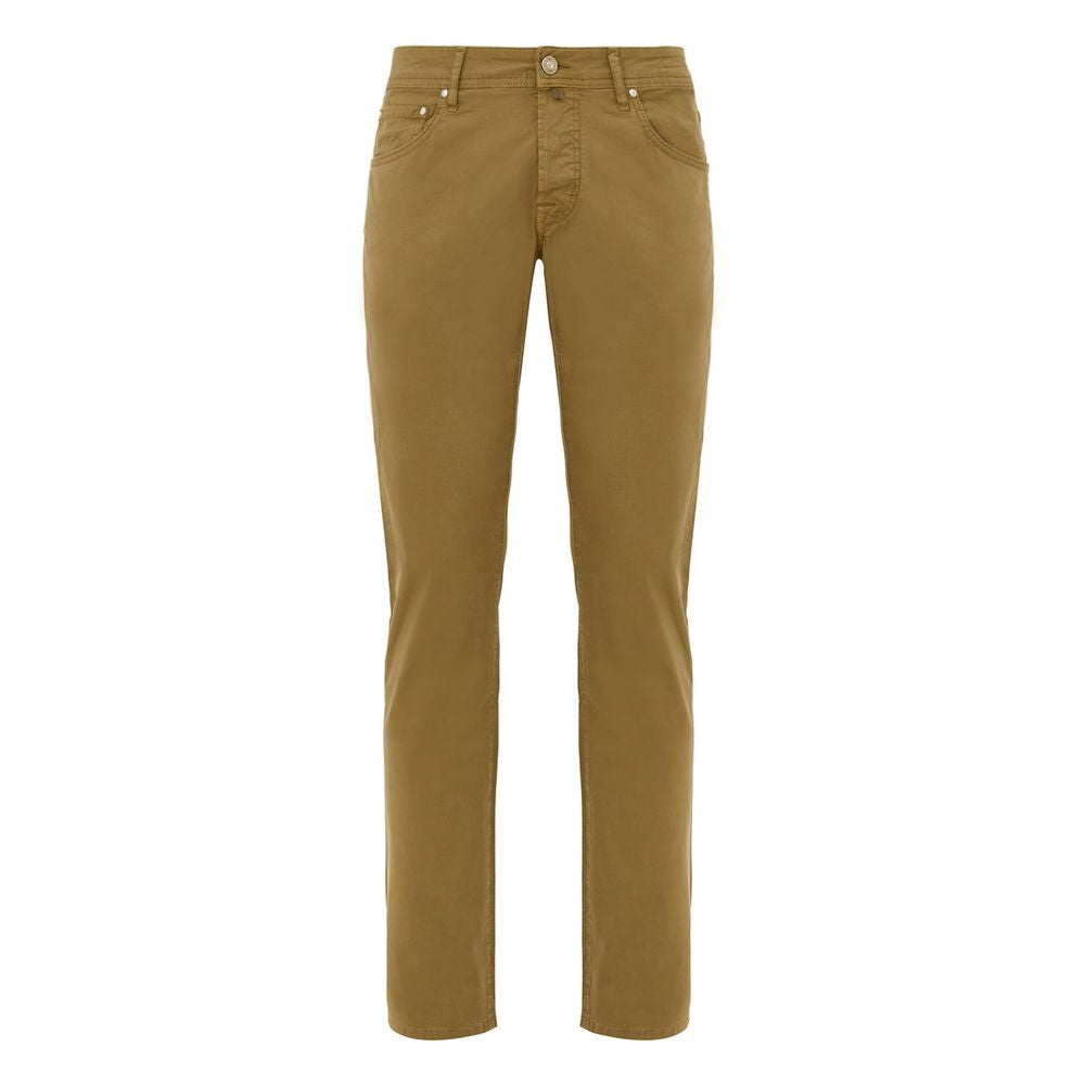 Jacob Cohen Yellow Cotton Skinny Men's Pants