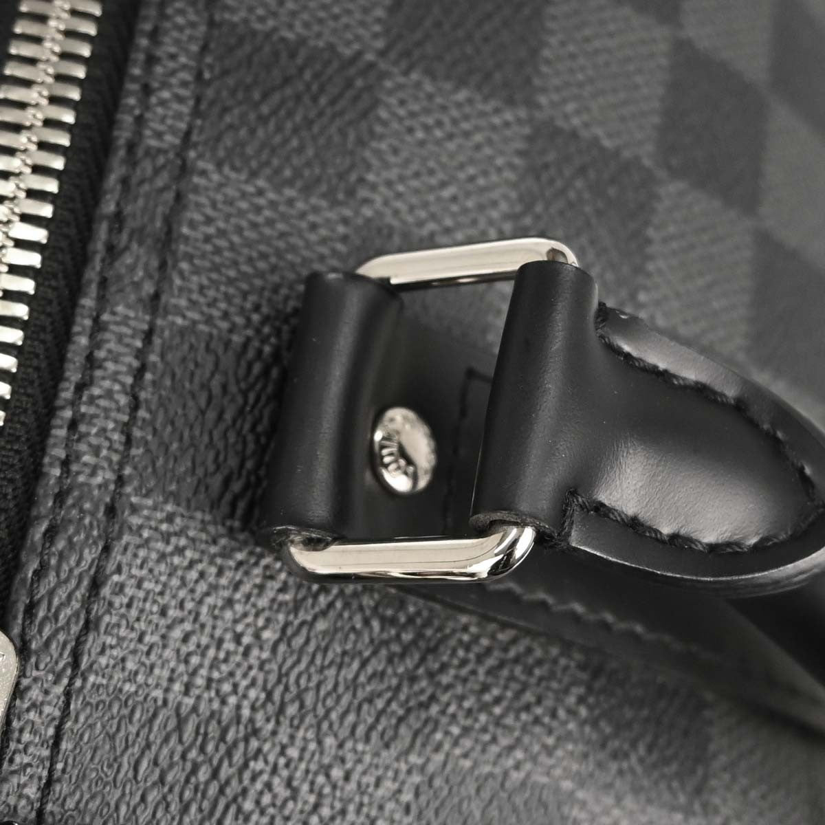 Louis Vuitton Keepall Bandouliere Damier Graphite Gray Canvas Travel Bag Bag (Pre-Owned)