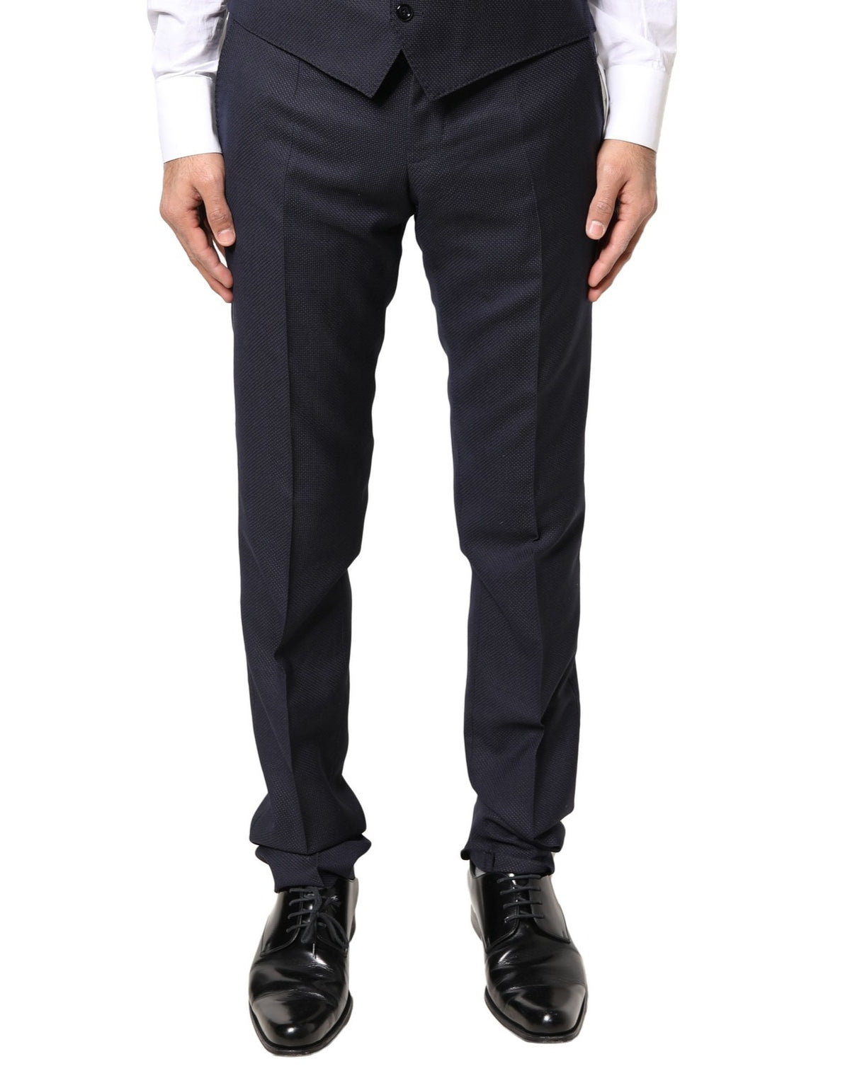 Dolce & Gabbana Gray Wool Formal Dress Men Trousers Men's Pants (Pre-Owned)