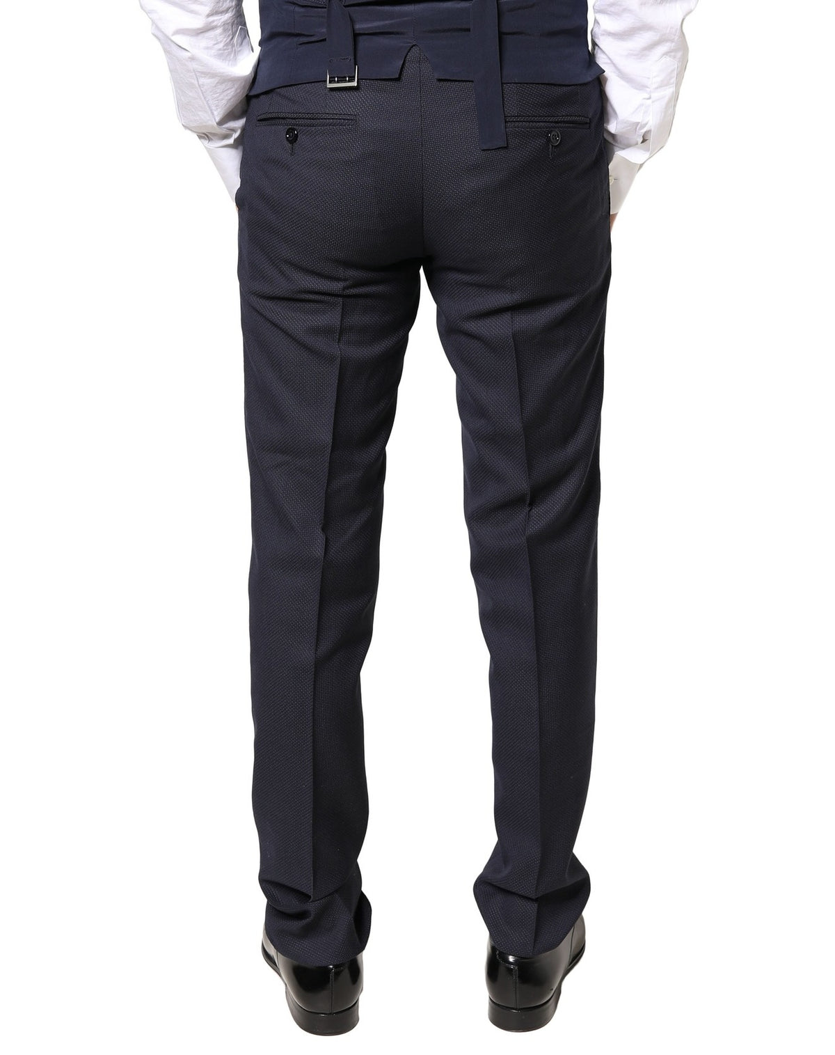 Dolce & Gabbana Gray Wool Formal Dress Men Trousers Men's Pants (Pre-Owned)