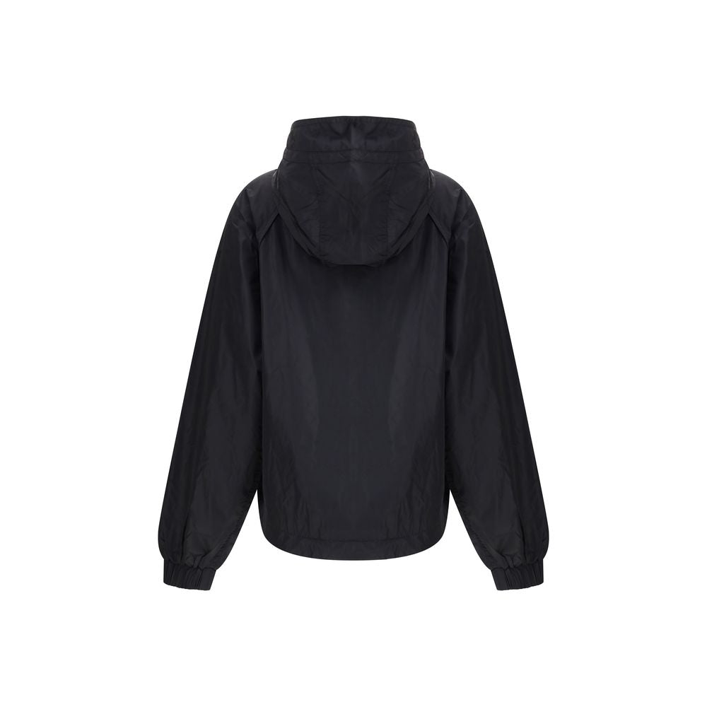 Ganni Black Nylon Shell Women's Jacket