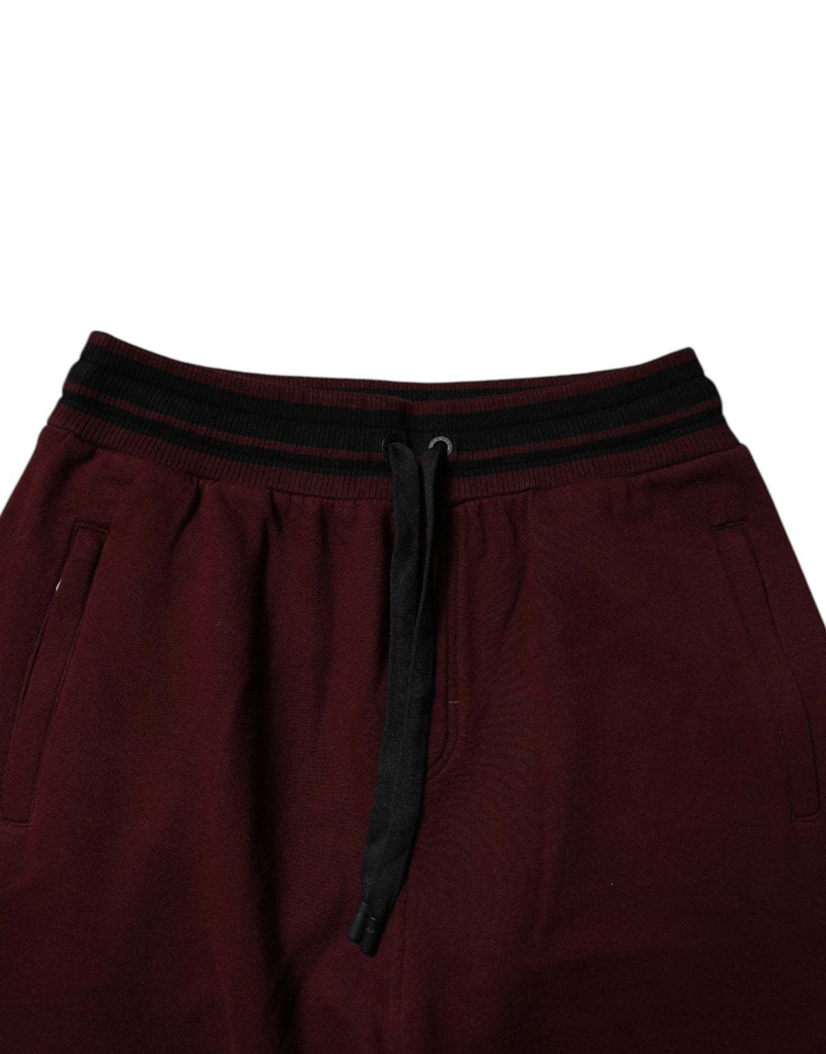 Dolce & Gabbana Maroon Cotton Men Jogger SweatMen's Men's Pants