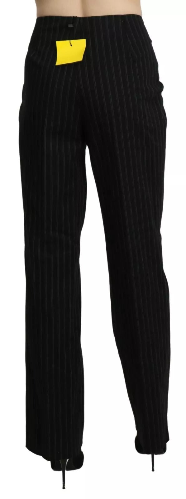 BENCIVENGA Black High Waist Straight Dress Trouser Women's Pants