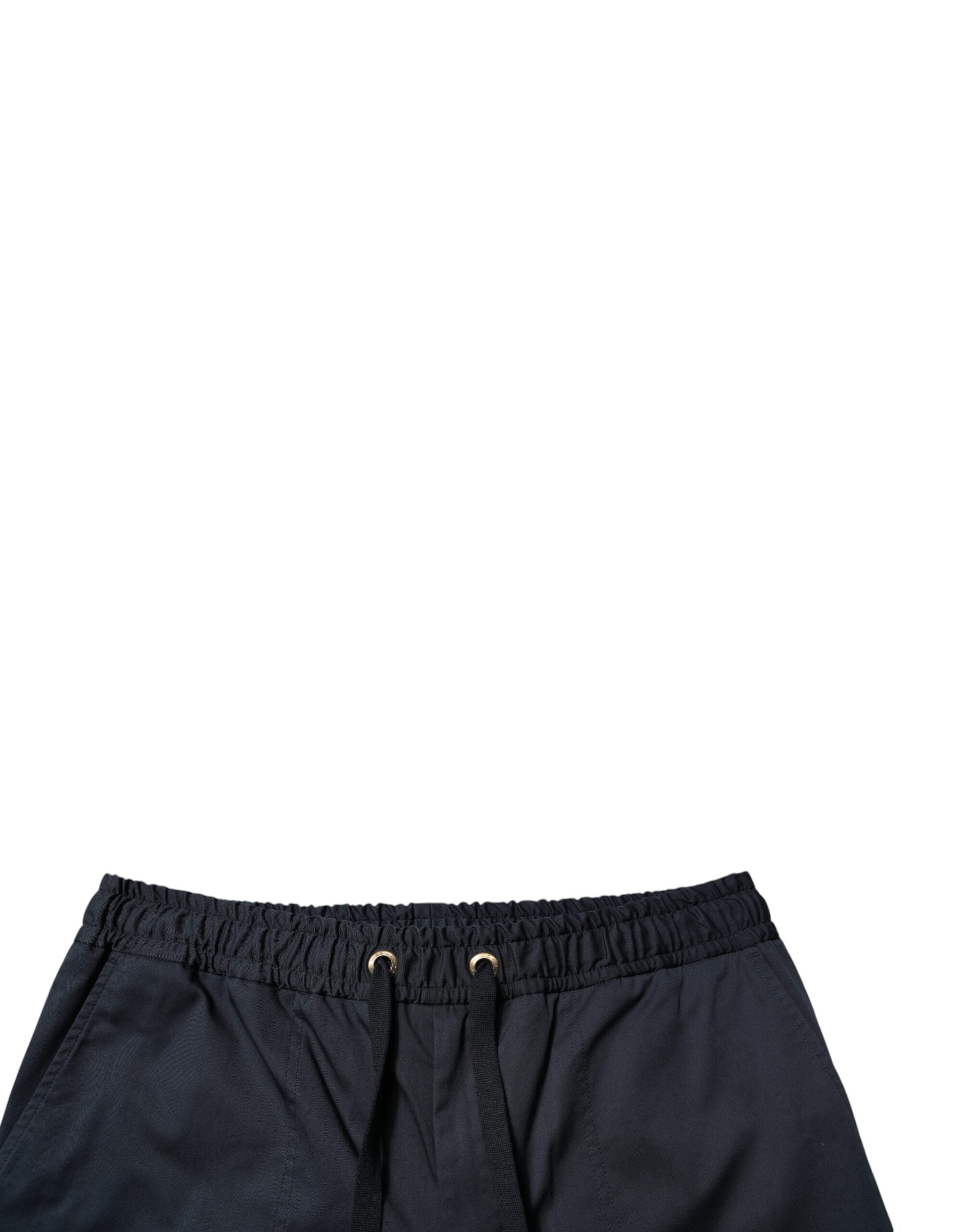 Dolce & Gabbana Navy Blue Cotton Stretch Men Bermuda Men's Shorts