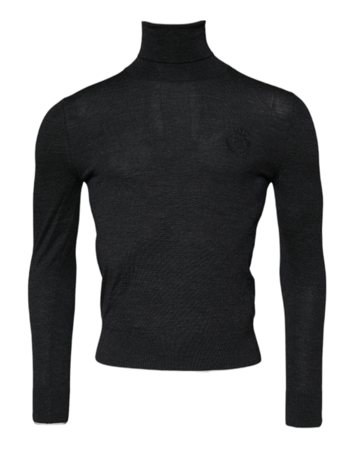 Dolce & Gabbana Black Wool Turtle Neck Men Pullover Men's Sweater