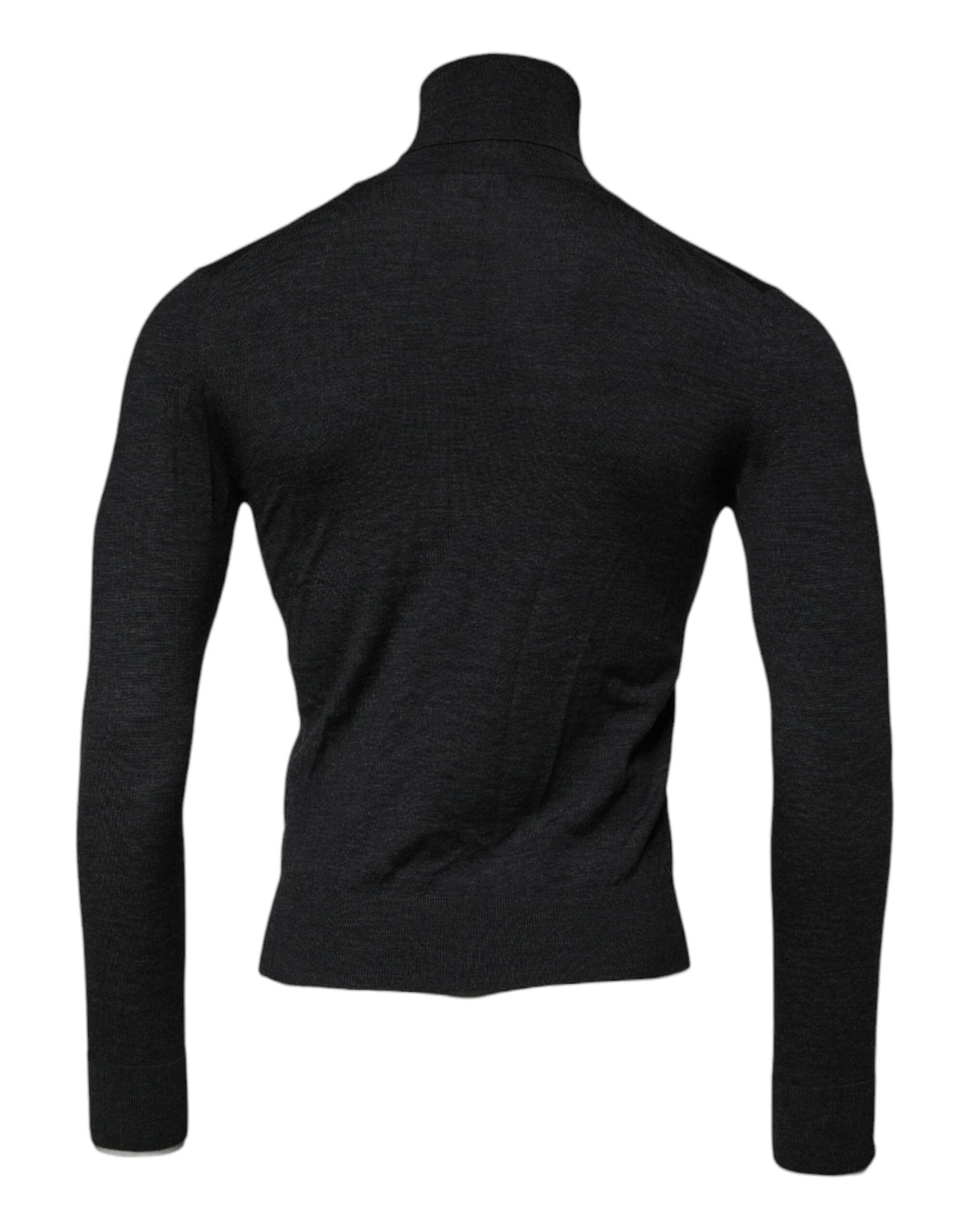 Dolce & Gabbana Black Wool Turtle Neck Men Pullover Men's Sweater