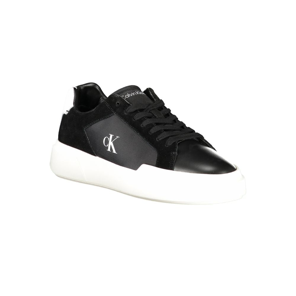 Calvin Klein Nero Leather Men Men's Sneaker