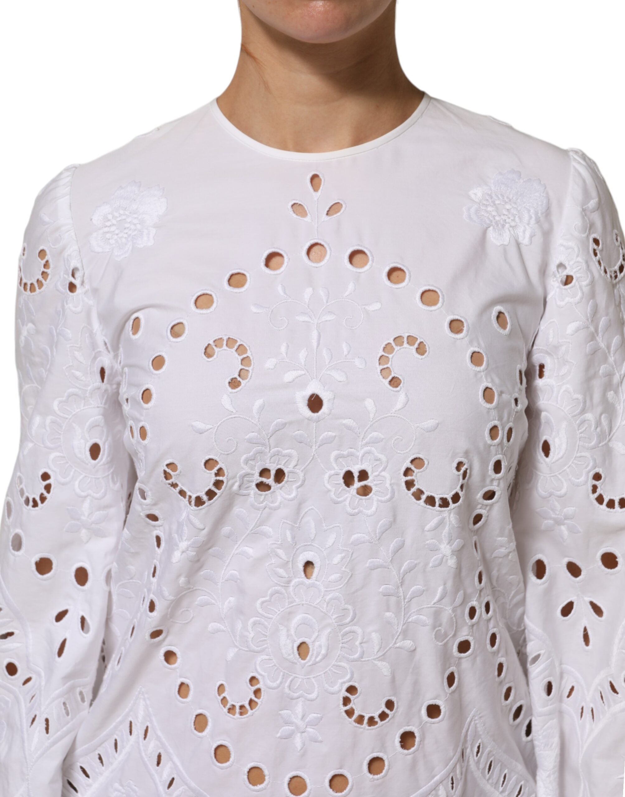 Dolce & Gabbana White Cut Out A-line Sheath Mini Women's Dress